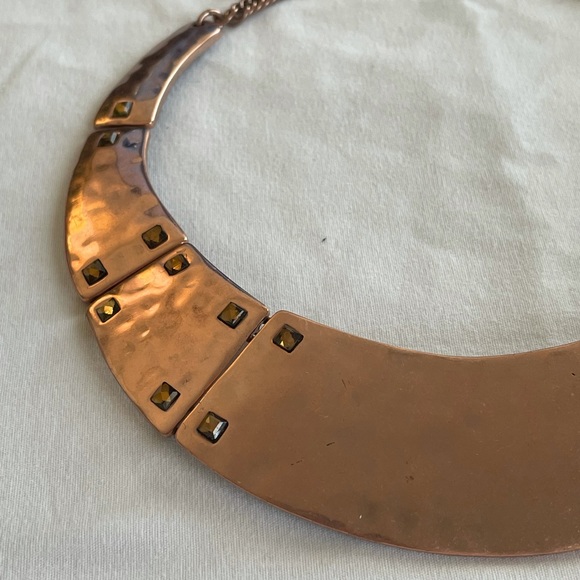 Bronze Gold Statement Necklace by Heidi Klum - Picture 2 of 7